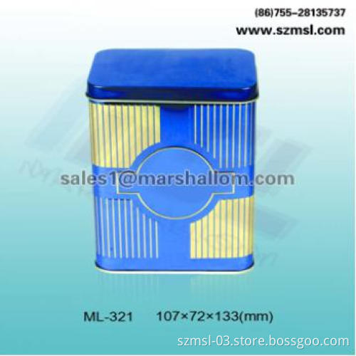 gift tin box, rectangular tin box, cookie box